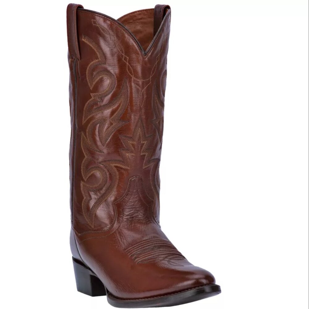 Dan Post Men's Milwaukee Leather Western Cowboy Boots size 8.5D